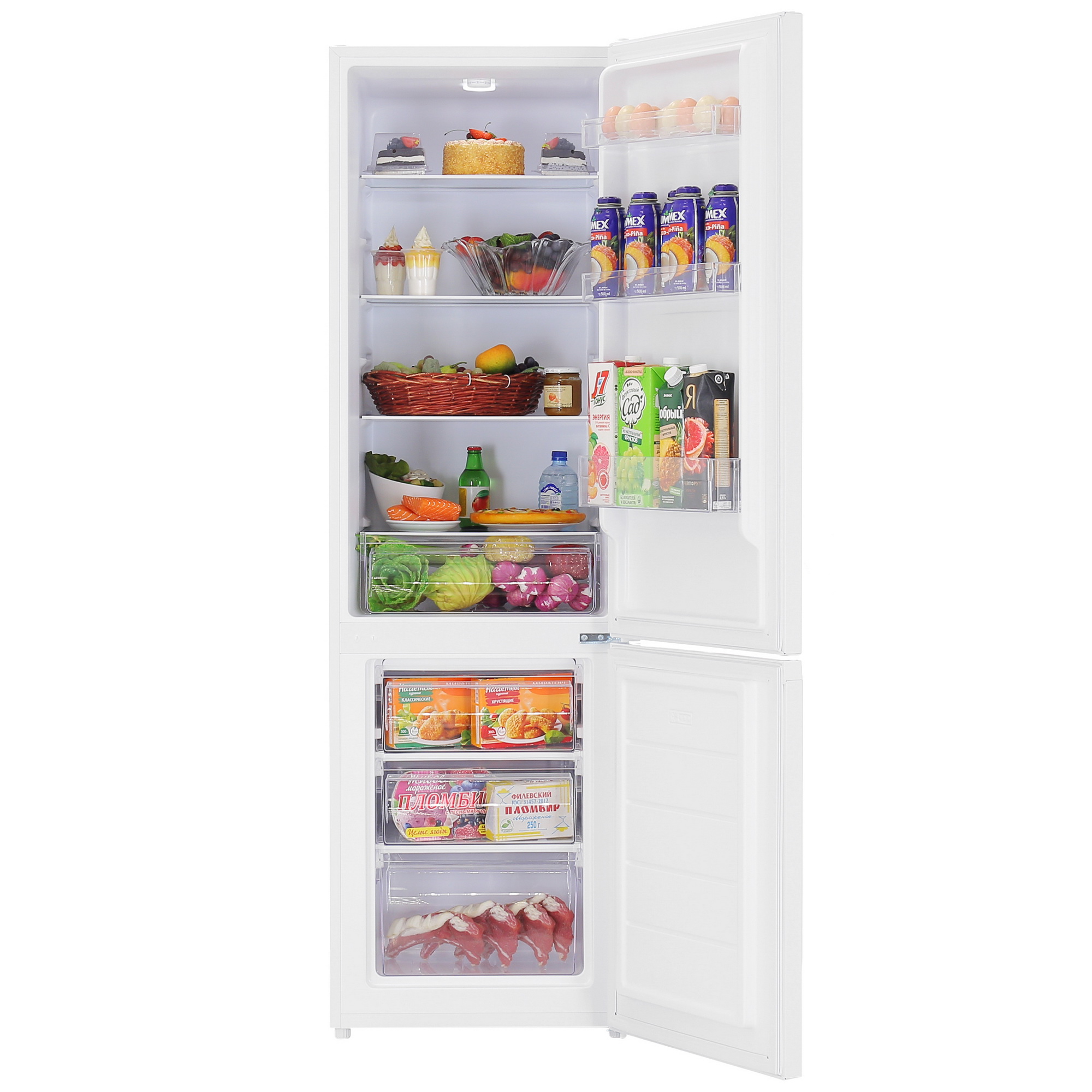 5095239 Холодильник с морозильником   DEXP B2-26AHA белый STDN-0033067 - Вид №5