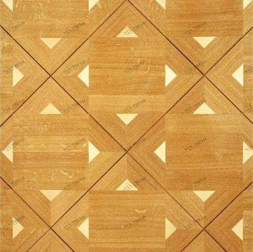 Художественный паркет Da Vinci Щитовой 26-170 Дуб (Гладкая) 500х500 мм 26010170