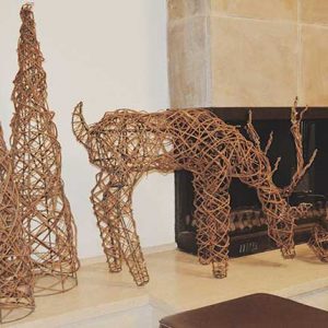 NS407 Конус из натуральной лозы Dekoraniaevents Navidad