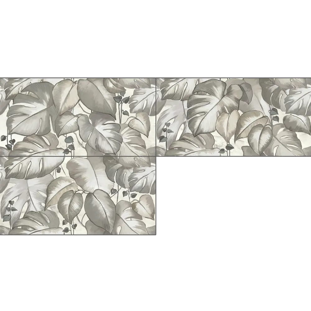 Настенная плитка Azori Carlina Monstera под камень 31.5×63 см 89404316 STLM-1576350 - Вид №2