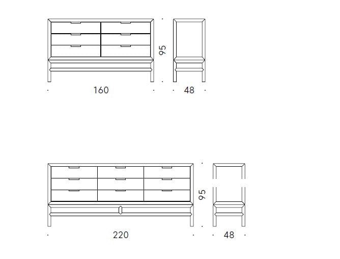 Дубовый комод со встроенными ручками DE PADOVA Silent ARCH-00058408 - Вид №2