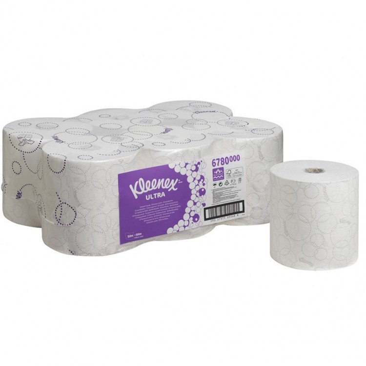 6780 Kimberly Clark Полотенца бумажные в рулоне Kimberly Clark Ultra 6780 2-слойные 6 рулонов по 150 метров  - Вид №1
