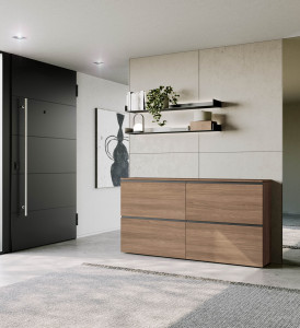 Деревянный шкаф для обуви