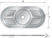 Дюбель UB 02 82 405 UB Tecfi 82 х 40 х 15 