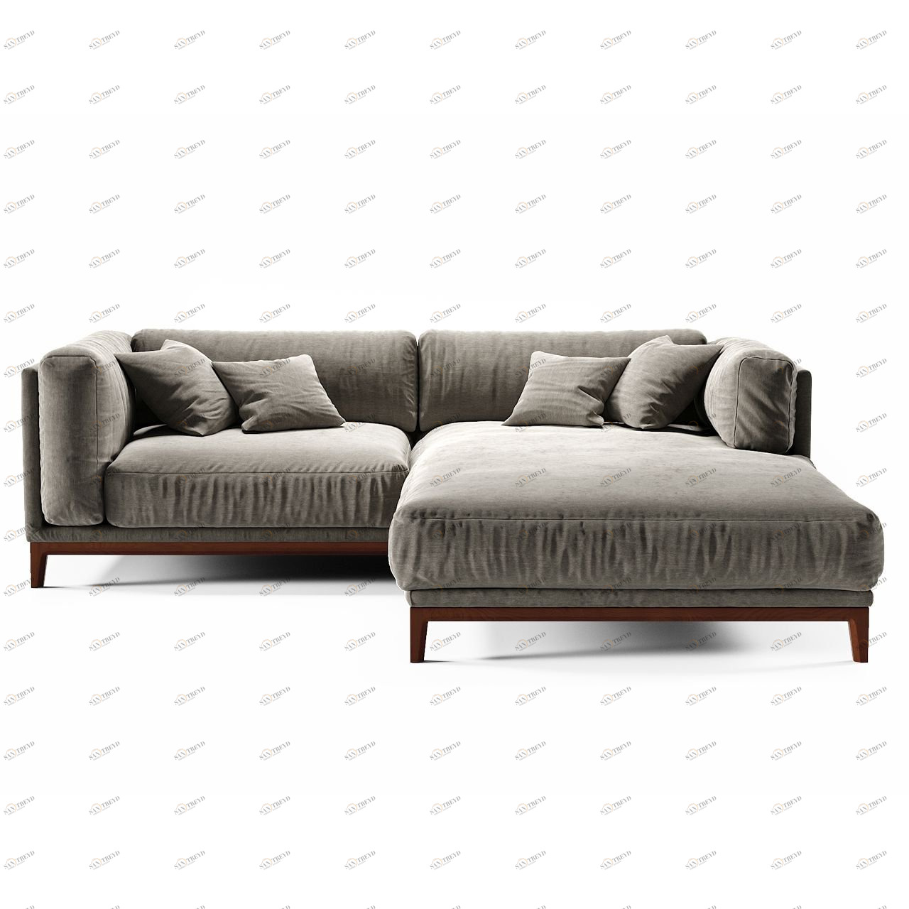 Диван Case угловой темно-серый THE IDEA ДИЗАЙНЕРСКИЕ 210514 Серый 