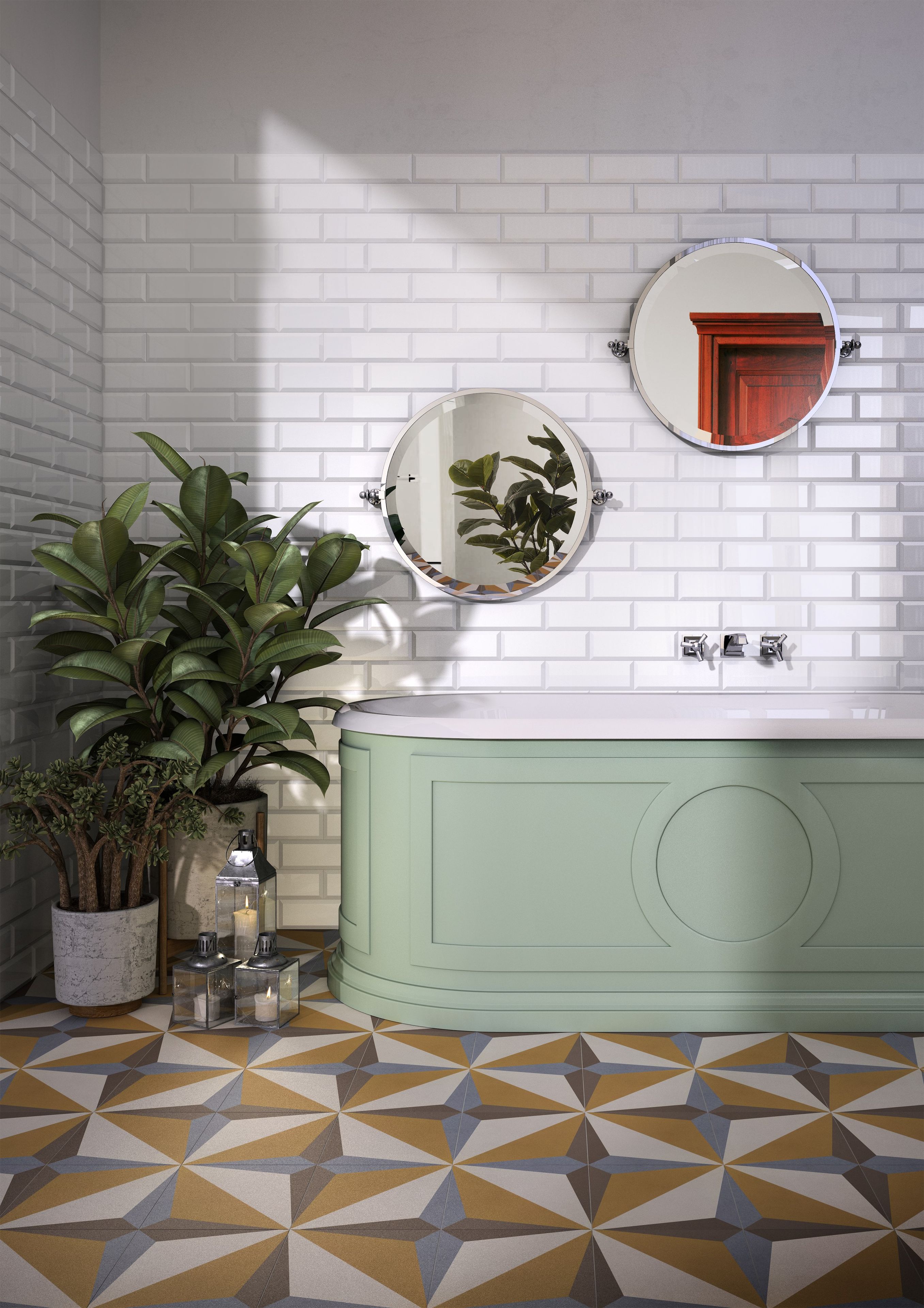 Круглое зеркало с латунной рамкой Devon&Devon Первоклассный ARCH-00012260 - Вид №1