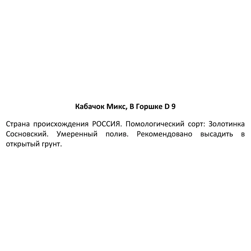 Кабачок микс ø9 см 84299086 STLM-2095257 Santreyd  - Вид №2