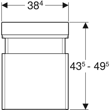 808500000 Табурет Geberit Renova Comfort Geberit  - Вид №2