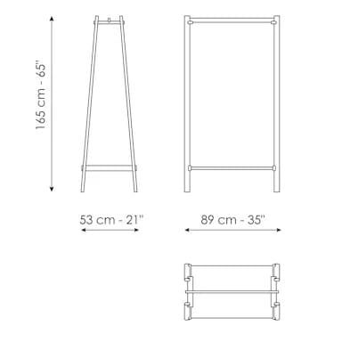 Напольная вешалка из массива дерева BONALDO остров ARCH-00149026 - Вид №4