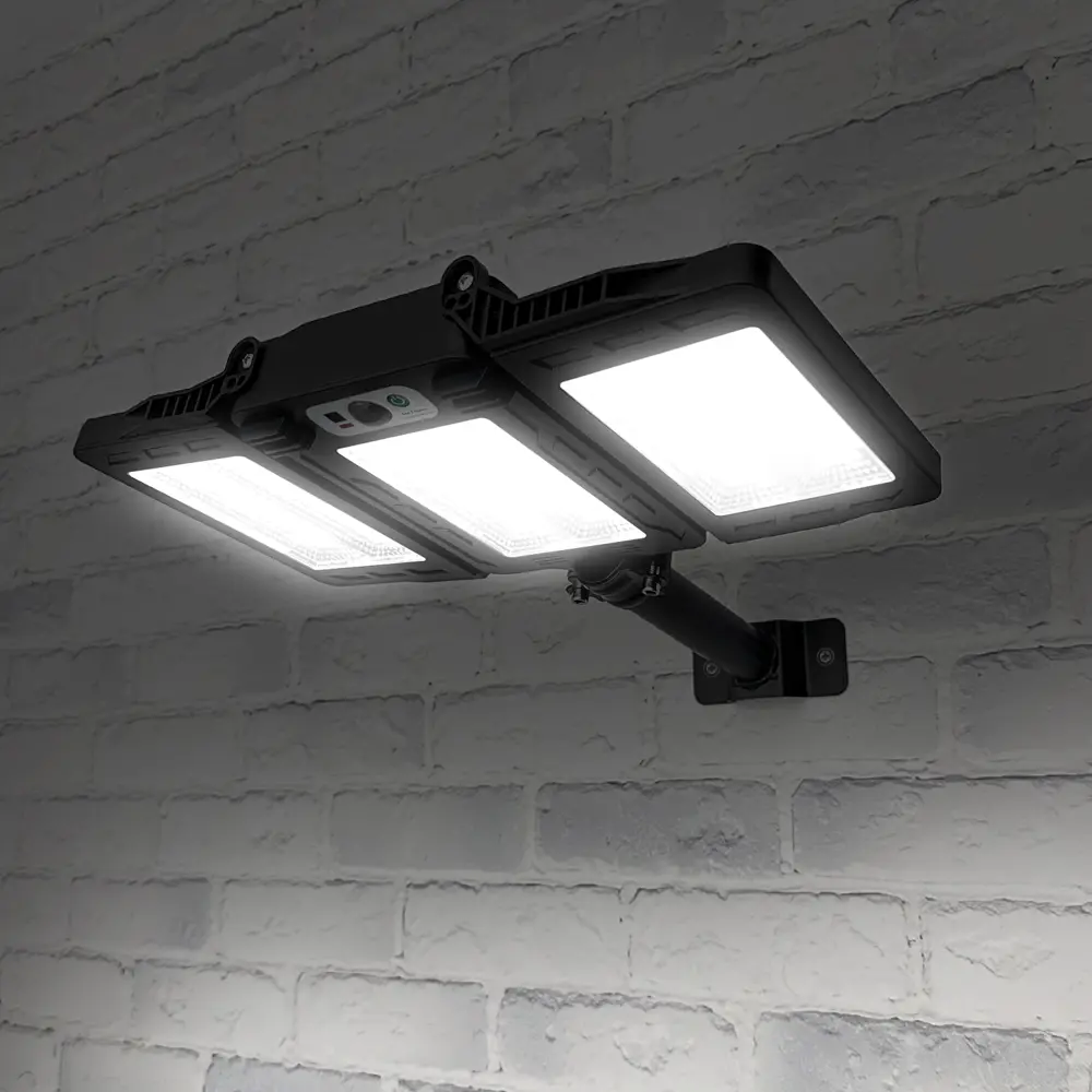 Светильник светодиодный уличный Duwi Solar LED PRO на солнечных батареях с ДУ 40Вт 6500К 750Лм IP65 датчик движения черный STLM-2084474 - Вид №8