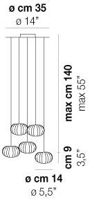 Vetreria Vistosi Люстра из стекла Diamante sun-id-1445479 - Вид №2