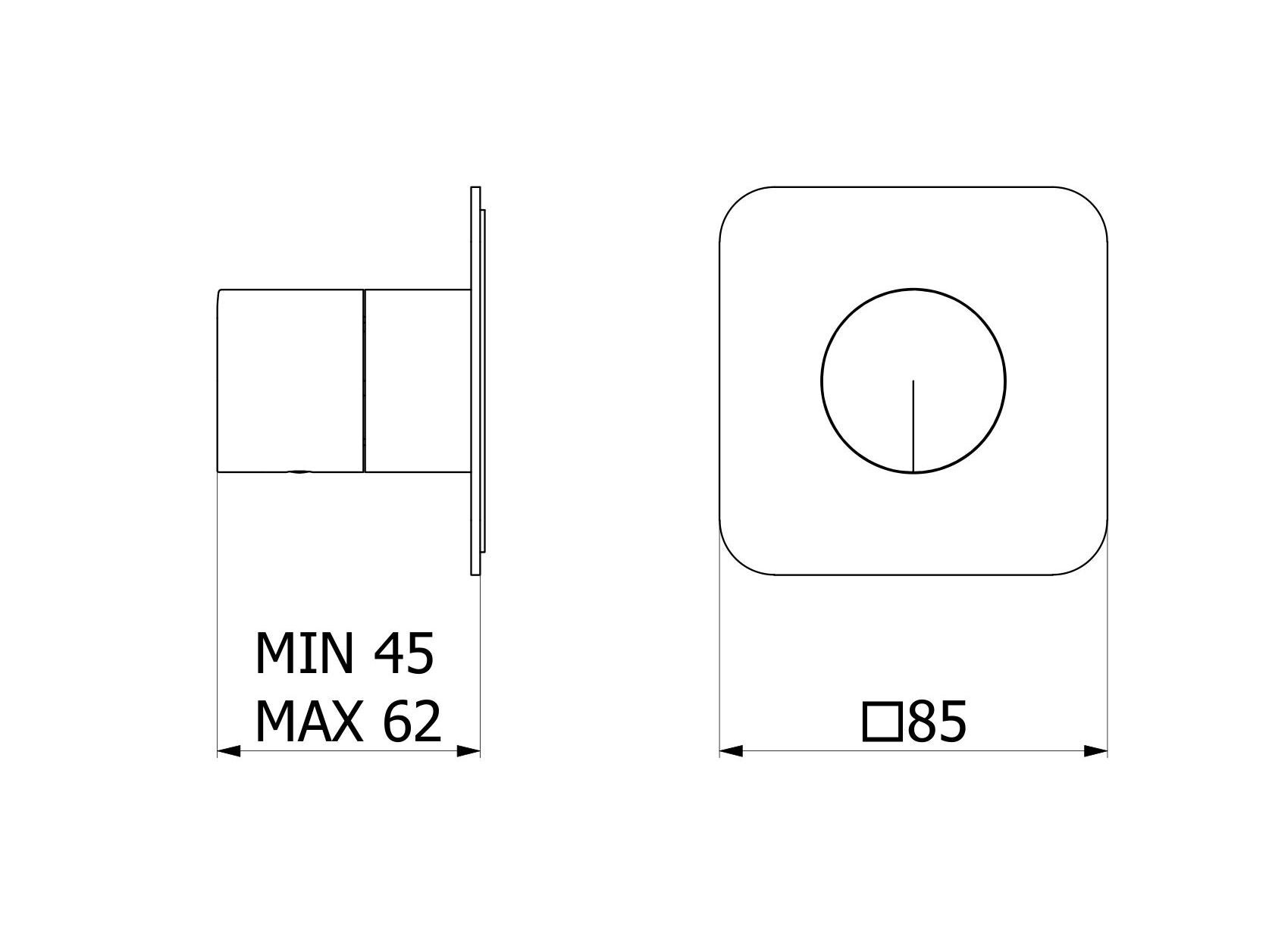 Настенный смеситель для раковины из нержавеющей стали с одним отверстием IB торт ARCH-00102267 - Вид №2
