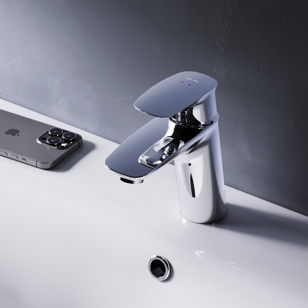 F71A82100 Spirit V2.1 смеситель д/умывальника с д/к хром шт AM.PM Spirit 2.1 