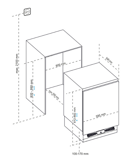5339952 Встраиваемый холодильник Korting KSI 8185 STDN-0029022 - Вид №2