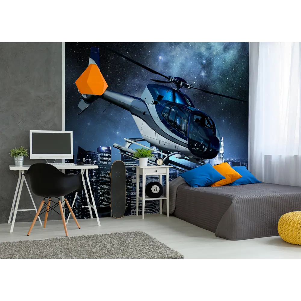 Фотообои Вертолет флизелиновые 300x270 см 12097-Л МОСКОВСКАЯ ОБОЙНАЯ ФАБРИКА Malex factory STLM-2197517 - Вид №1