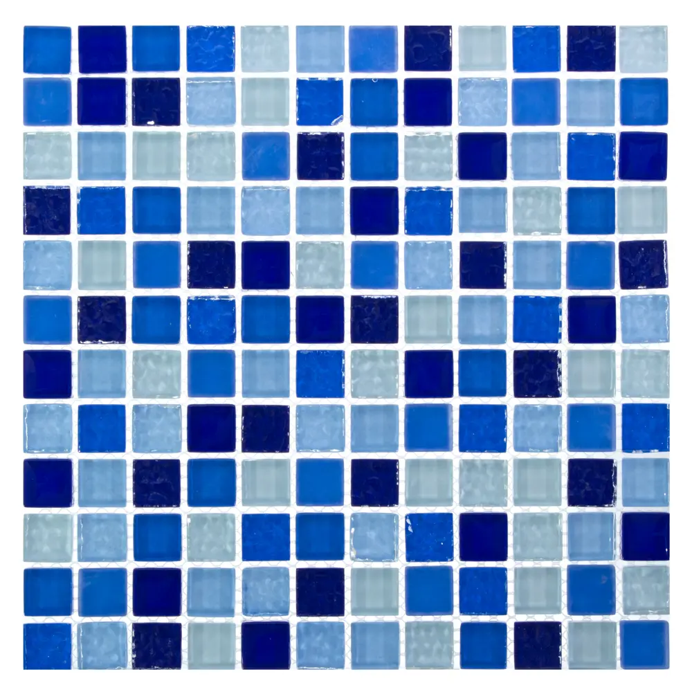 Мозаика Seed Decorative Materialco, LTD микс, 30х30 см , стекло, цвет голубой 12796018 STLM-2073201 Santreyd 