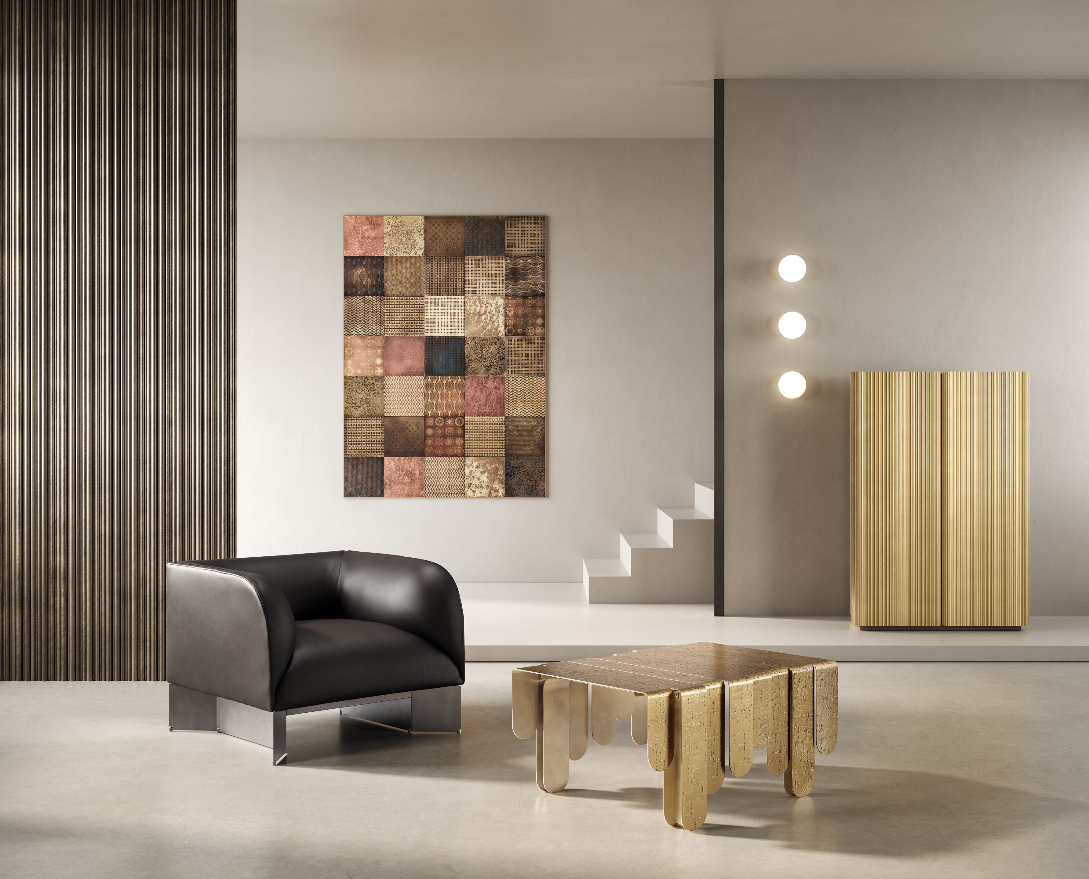 Трехмерное металлическое покрытие DE CASTELLI CANNETÉ ARCH-00133671 - Вид №1