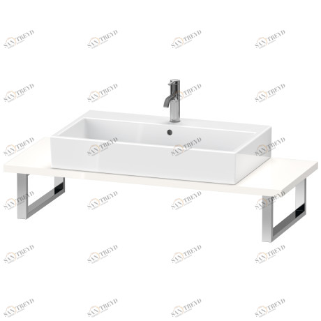 BR106C02222 Консоль для накладных раковин и встраиваемых умывальников, Толщина консоли 30 мм Brioso #BR106C 550 мм Белый глянцевый декор Duravit