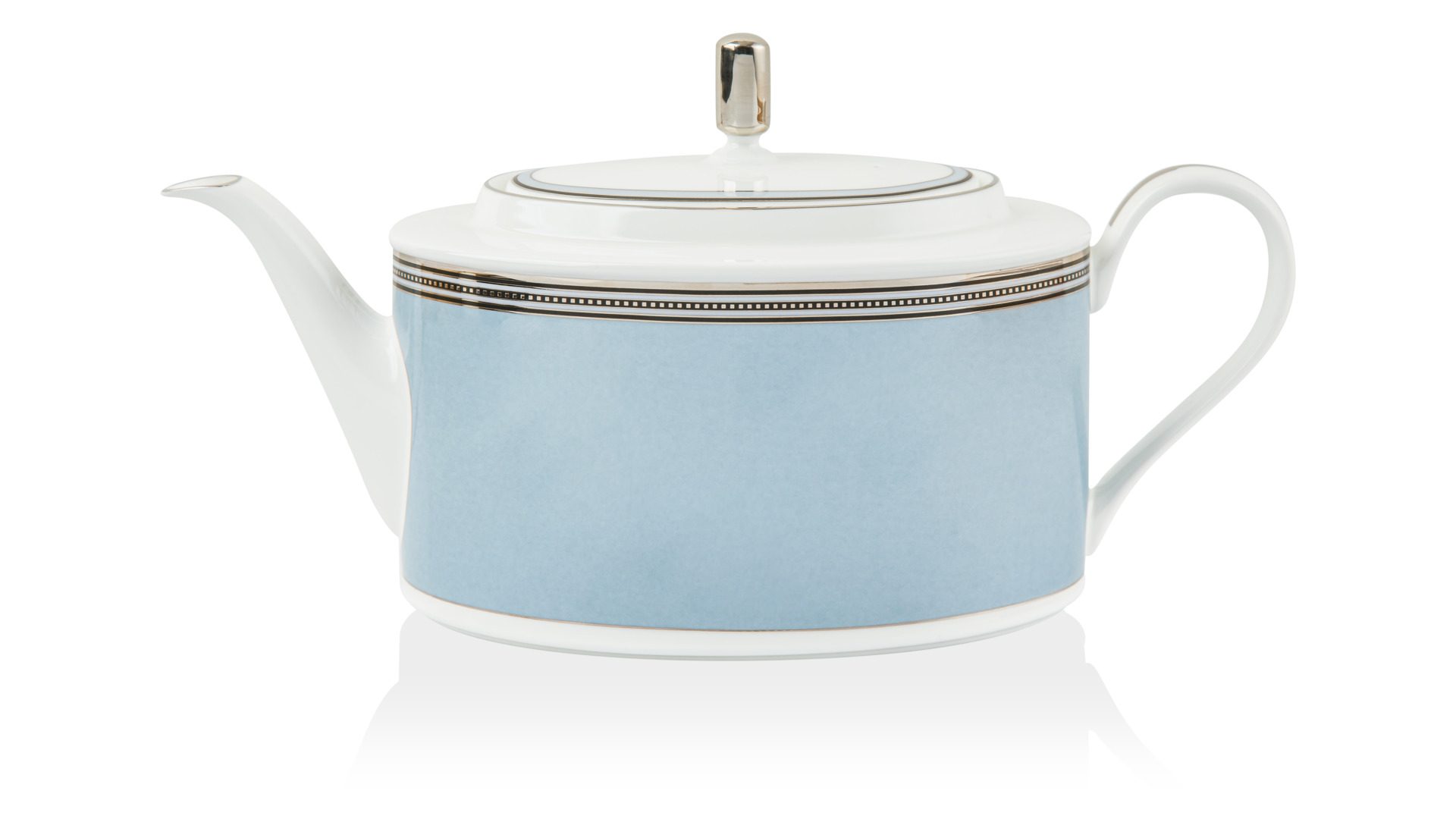 10657446 Noritake Сервиз чайный Noritake "Богарт платиновый" на 6 персон, 21 предмет Фарфор костяной  - Вид №1