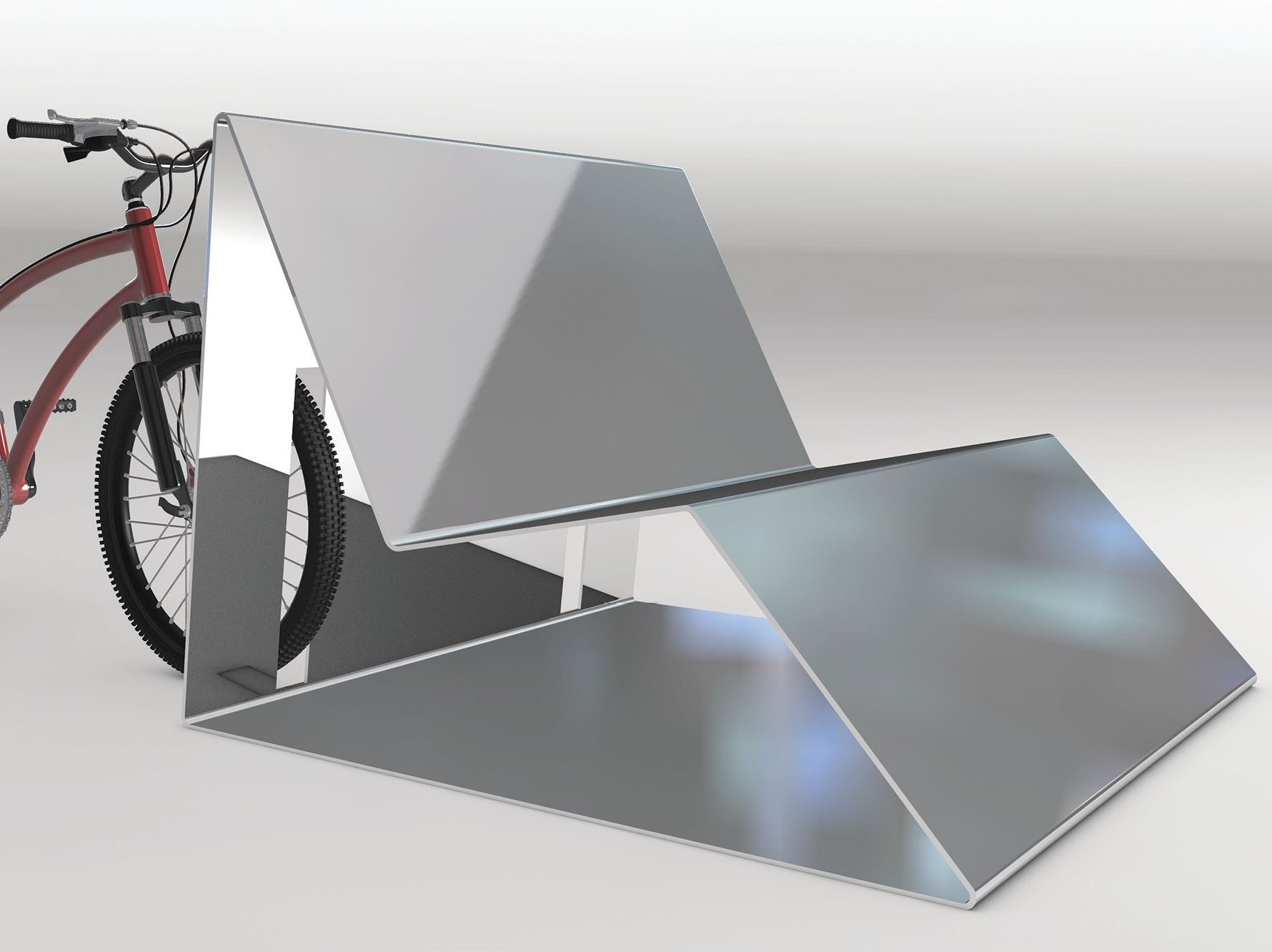 Металлическая скамья со спинкой Viscio Urban Design SPLINE ARCH-00055604