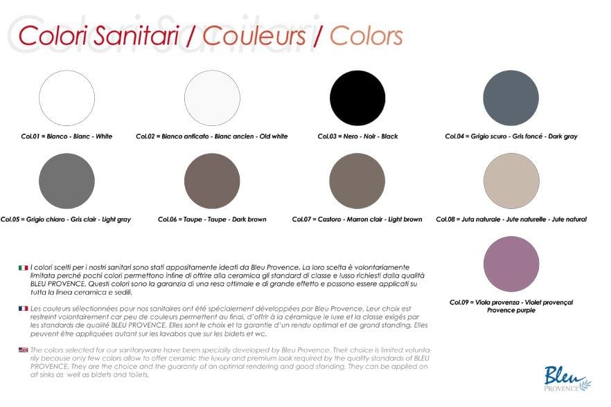 Прямоугольная керамическая раковина с одной колонной BLEU PROVENCE So Fifties ARCH-00049263 - Вид №6