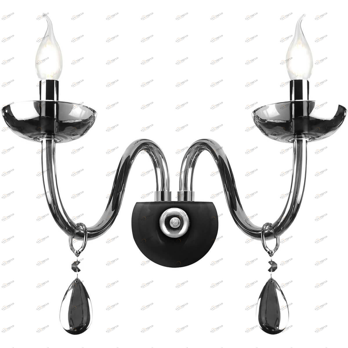 Бра настенное хром Rivoli Fumoso 1005-402 RIVOLI СВЕЧА 00-3931651 Хром 