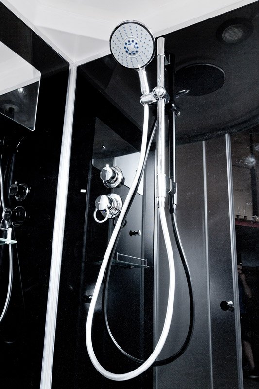 V1015 Душевая кабина DETO Серия V B01S+ эл. BLACK - Вид №2