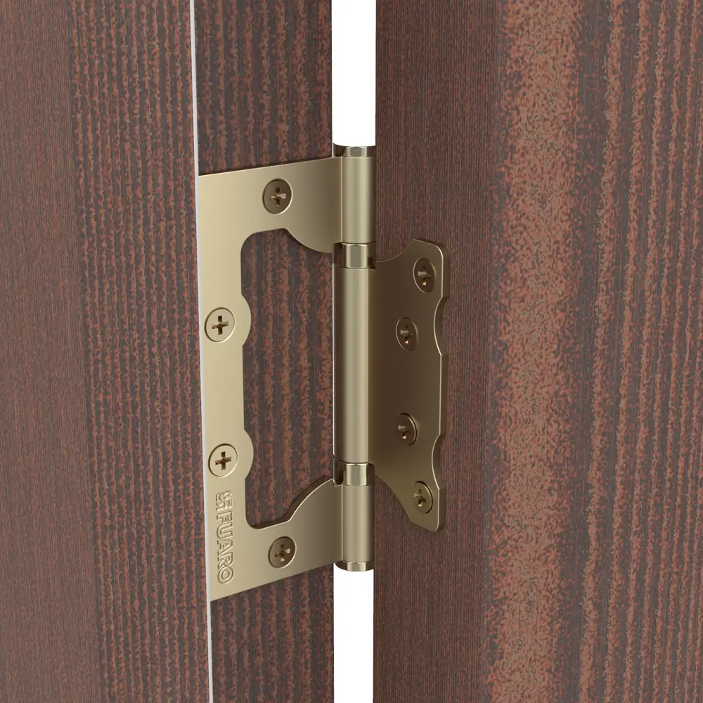 82105965 Петля без врезки N100500/2BB-PB/BL 100x75x2.5 мм сталь цвет золото STLM-0019060 FUARO Home - Вид №3