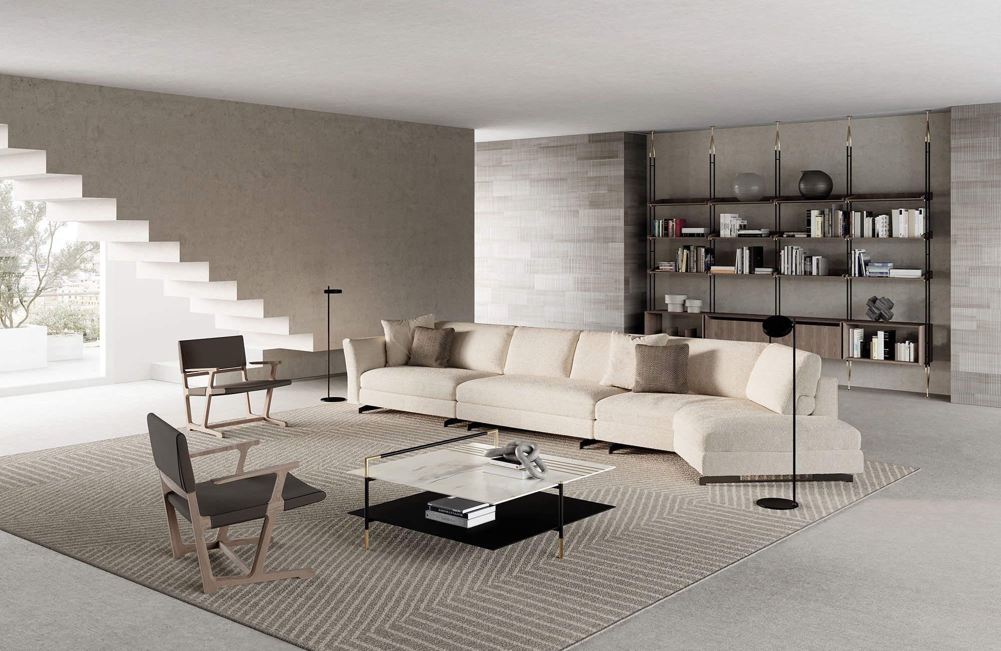 Съемный диван из ткани Frigerio Davis ARCH-00111919 - Вид №6