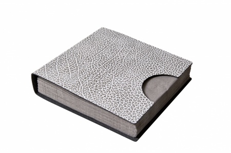 98942 HIPPO white-grey салфетница 17х17см;LIND DNA 