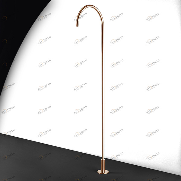 Излив напольный HIRO CHP51R розовое золото Radomonte