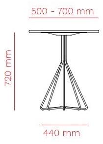 Mara Круглый металлический стол на контракт  295 – 295b  - Вид №5