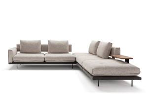 Угловой диван из ткани