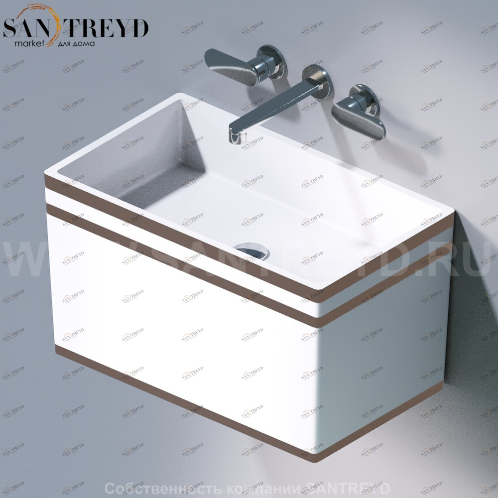 L111.467B Подвесная раковина настенная овальная A. e T. Italia TOWER белая AeT ITALIA