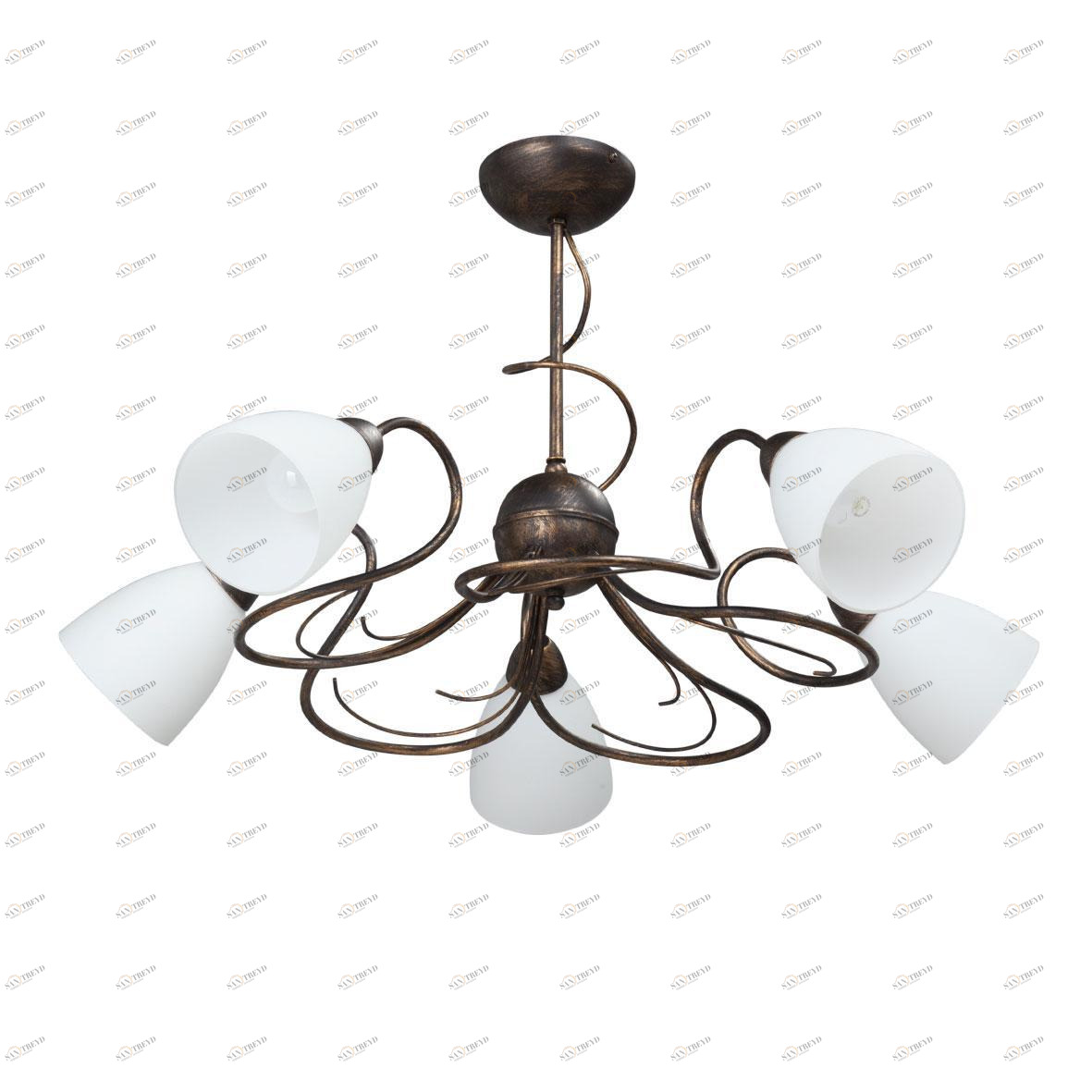 Потолочная люстра Vitaluce V3123/5PL белая VITALUCE ДИЗАЙНЕРСКИЕ 194736 Белый 