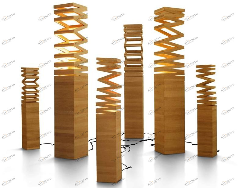 Host & Home Светодиодный торшер прямого света из тика sun-id-1508518