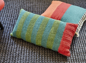 100361 Подушка Flower. Green 70x40 GAN Rustic Chic