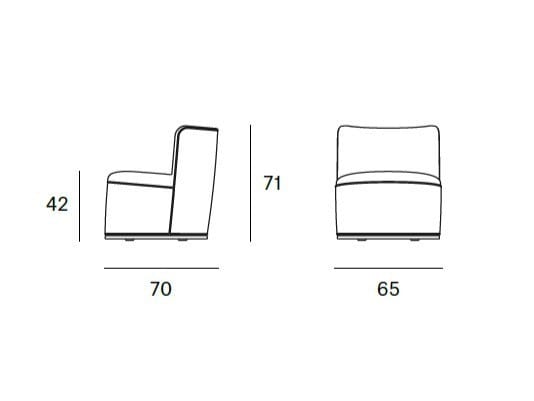 Ткань поворотный стул Blasco&Vila Mant ARCH-00047157 - Вид №6