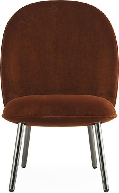 603737 Lounge Chair Black Metallic City Velvet Normann Копенгаген Normann Copenhagen Ace - Вид №1