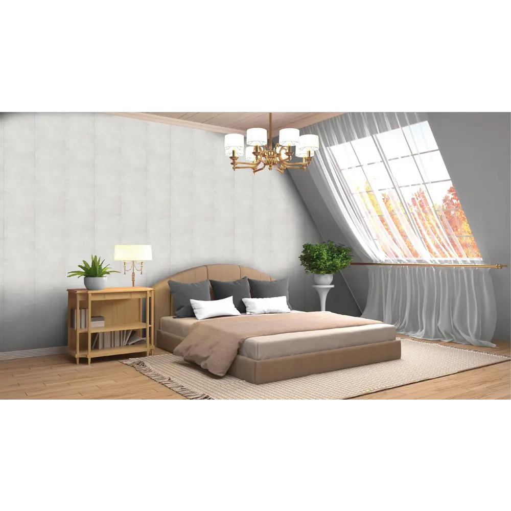 FINEBER Стеновая панель ПВХ «Камень серый» для влажных помещений 89356219 STLM-1012896 - Вид №3