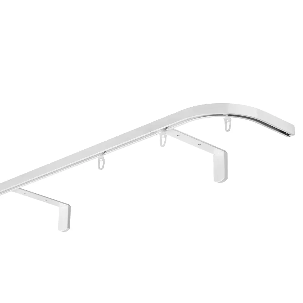 Элемент поворотный пристенный Арт-декор алюминий цвет белый STLM-2074087 - Вид №1