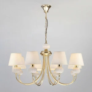 Подвесная люстра Eurosvet Mella 60072/8 золото EUROSVET ДИЗАЙНЕРСКИЕ, MELLA 187554 Белый