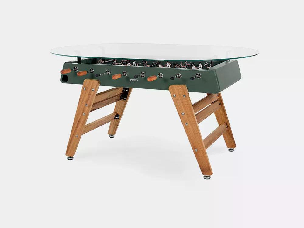 Овальный обеденный стол из стали и ироко со стеклянной столешницей RS Barcelona RS3 WOOD ARCH-00034979 - Вид №13