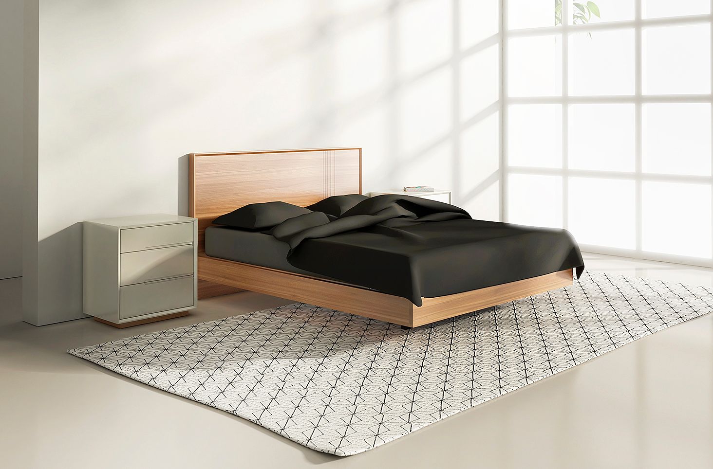 Деревянная тумбочка с ящиками WUDA ARCH-00118319