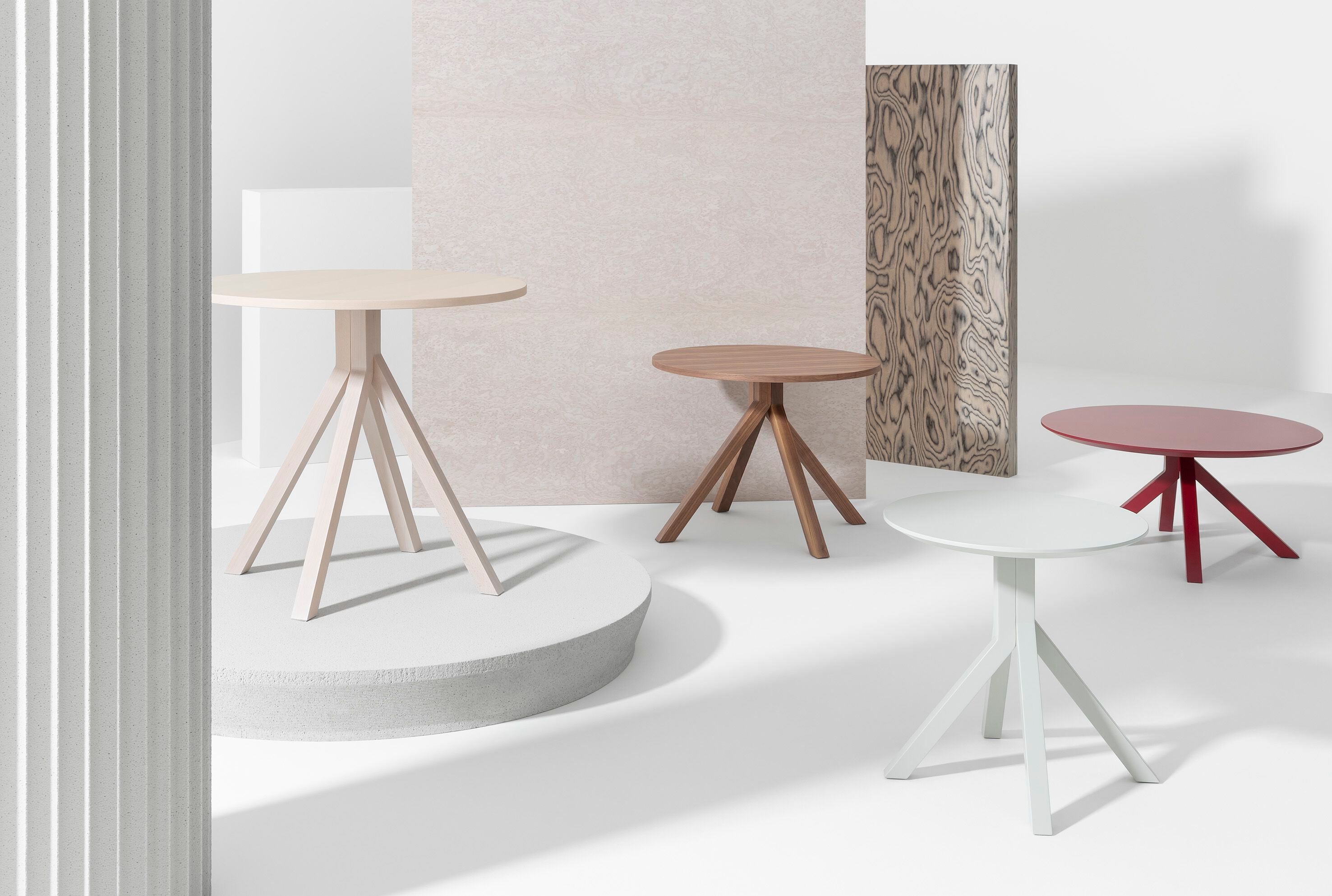 Круглый стол с каркасом из ореха или бука Billiani Grapevine ARCH-00122363 - Вид №3