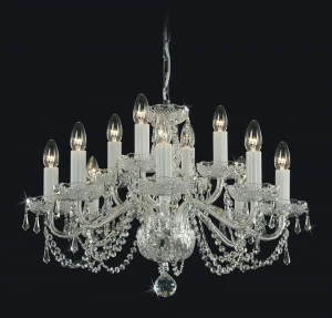 Traditional bathrooms Хрустальная люстра CHARLES 12 рожков из BOHEMIAN CUT CRYSTAL TB-KL-00-012