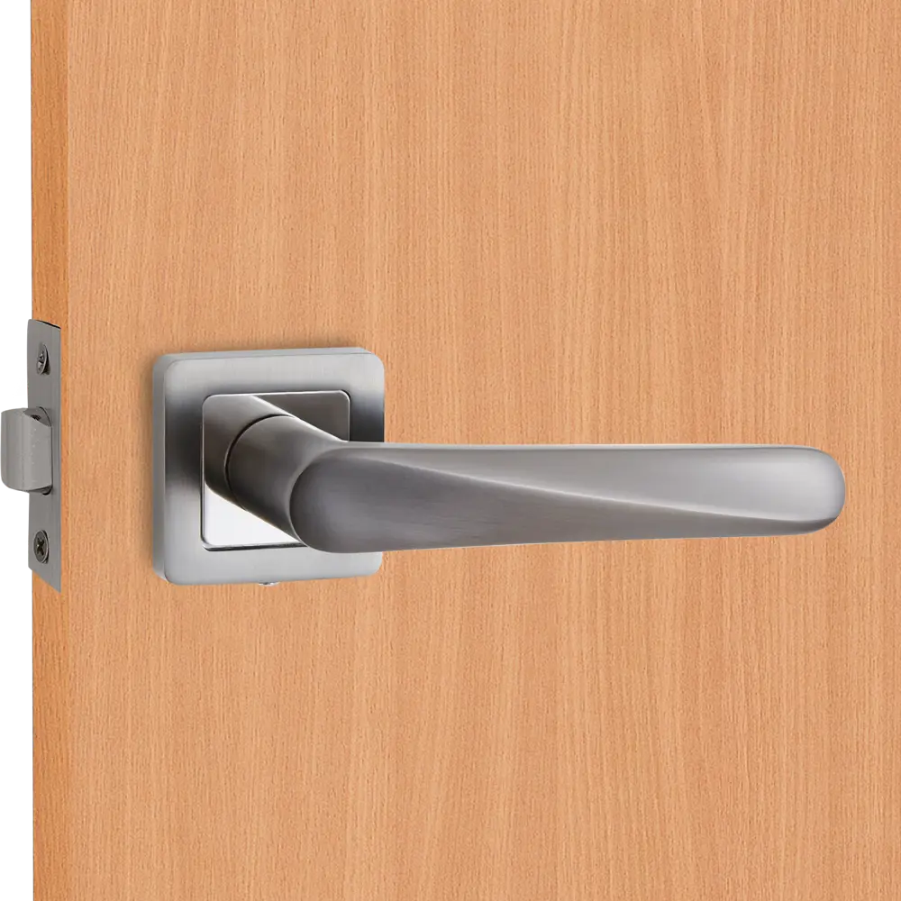 Дверные ручки AL 143 F комплект цвет графит 85224947 STLM-2014174 Santreyd  - Вид №5