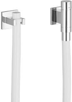 WATER TUBE Настенное колено Кнайпа с держателем шланга и отдельными розетками - матовое светлое золото