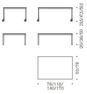Desalto Низкий прямоугольный журнальный столик на колесиках Helsinki sun-id-1407844 - Вид №2
