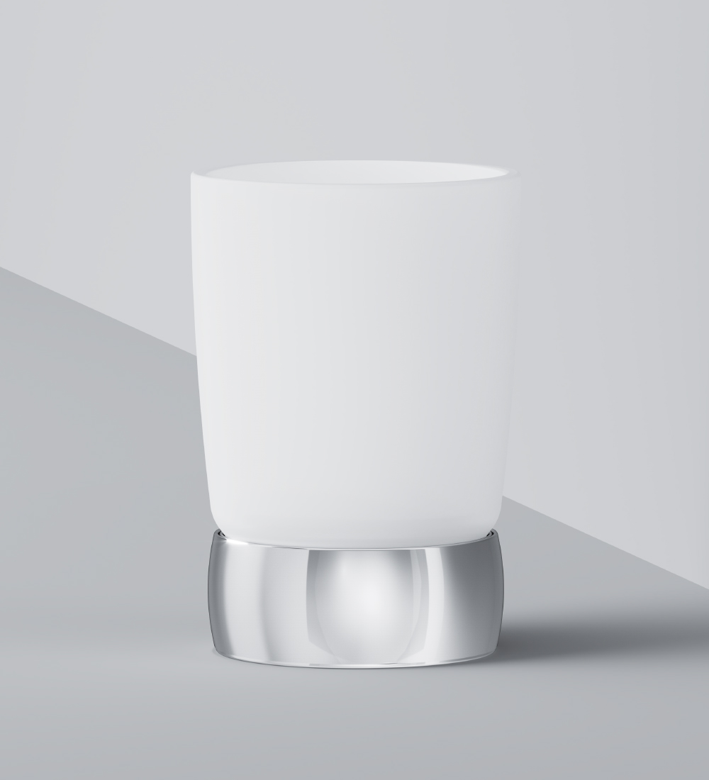 A3031300 Стеклянный стакан отдельностоящий хром шт AM.PM Sensation - Вид №2